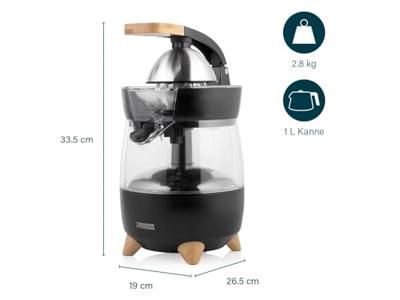 Princess Pur Citruspers 300 W BPA-vrij Zwart (mat) Princess Pur Citruspers 300 W BPA-vrij Zwart (mat)