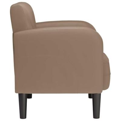 Fauteuil met armleuningen Cappuccino 54 cm kunstleer Fauteuil met armleuningen Cappuccino 54 cm kunstleer