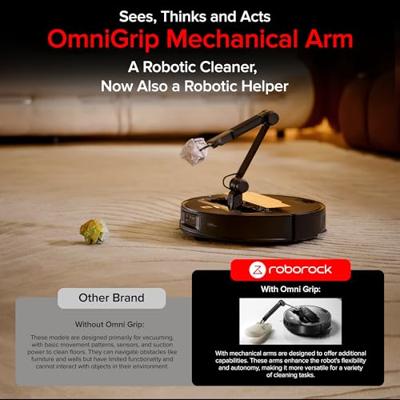ROBOROCK SAROS Z70 - Robotstofzuiger - OmniGrip knikarm - 22.000 Pa vermogen - Ultradun ontwerp ROBOROCK SAROS Z70 - Robotstofzuiger - OmniGrip knikarm - 22.000 Pa vermogen - Ultradun ontwerp