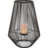 LED Tafellamp met Zonne-energie - Trion Nero - Dag en Nacht Sensor - Spatwaterdicht IP44 - Rond - Grijs - Kunststof - thumbnail