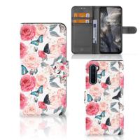 OnePlus Nord Hoesje Butterfly Roses - thumbnail