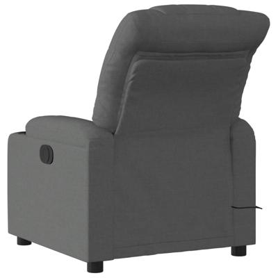 Massagestoel verstelbaar stof donkergrijs - thumbnail