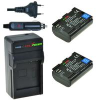 2 x LP-E6N accu's voor Canon - inclusief oplader en autolader - Origineel ChiliPower - thumbnail