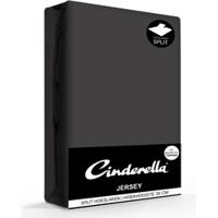 Cinderella topdek hoeslaken tot 15cm bi-inkeping jersey 160x200/210 anthracite - thumbnail