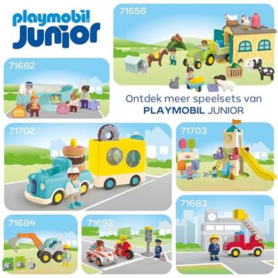Playmobil Junior duw- en grijpvuilniswagen Playmobil Junior duw- en grijpvuilniswagen