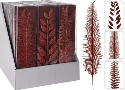 Glittertak rood set 3sts kerstversiering Nampook - Nampook