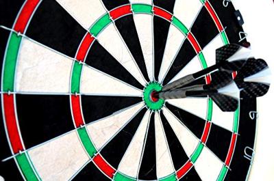 Engelhart Darts tungsten look set 23 g - 3 steeltip dartpijlen - tungsten look barrel - nylon shaft - wit / zwarte flight - inclusief etui - longfield
