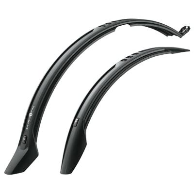SKS stel spatborden 28" opdruk universeel zwart framebev.