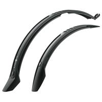 Sks stel spatborden 28" opdruk universeel zwart framebev. - thumbnail
