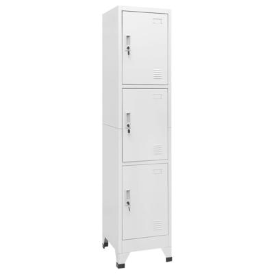 VidaXL Lockerkast met 3 vakken 38x45x180 cm VidaXL Lockerkast met 3 vakken 38x45x180 cm