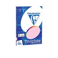 Roze A4 papier 160 gram 50 vel Clairefontaine Trophée - thumbnail