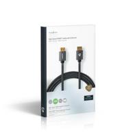 High Speed HDMI-kabel met Ethernet | HDMI-Connector - HDMI-Connector | Gun Metal Grey | Gevlochten Kabel - thumbnail