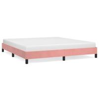 Bedframe fluweel roze 180x200 cm - thumbnail