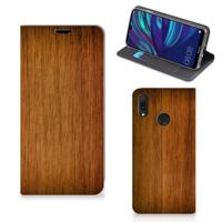 Huawei Y7 hoesje Y7 Pro (2019) Book | Wallet Case | Donker Hout - thumbnail