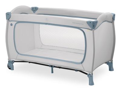 Reiswieg - HAUCK - SLEEP N PLAY GO PLUS - 60 x 120 cm - Vanaf de geboorte - Opvouwbaar - Wielen - Dusty Blue