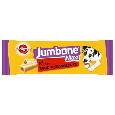 Pedigree Jumbone Maxi met rund en gevogeltesmaak (180 gr) 6 x 180 g Pedigree Jumbone Maxi met rund en gevogeltesmaak (180 gr) 6 x 180 g
