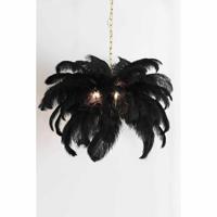 Light & Living Hanglamp 'Feather' Ø80cm, kleur Zwart - thumbnail