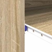 Bureau met plank Sonoma eiken 77,5 x 43 x 79 cm Bewerkt hout - thumbnail