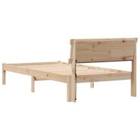 Bedframe Bruin 75 x 190 cm Massief grenenhout - thumbnail