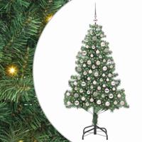 VidaXL Kerstboom met 300 led met standaard groen 180 cm pvc - thumbnail