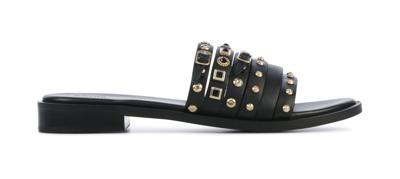 Bronx Dames Slippers in Leder (Zwart) Bronx Dames Slippers in Leder (Zwart)