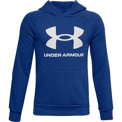 Kinderhoodie Under Armour Colorblock Crewneck Blauw Maat 18-20 Jaar