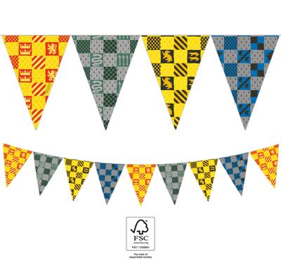 Vlaggenlijn Harry Potter Geel/grijs (2,3m)