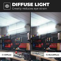 S-Series - Set van 2 LED TL armaturen 150cm - IP65 Waterdicht - 32 Watt 5120 Lumen (160lm/W) - 6500K Daglicht wit - Koppelbaar - IK07 - S-Series Tri-Proof plafondverlichting - thumbnail