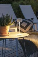 Konstsmide 7829-250 Capri LED-accutafellamp 2.2 W Warmwit Wit - thumbnail