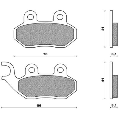 Newfren remblokset fd0219 cello, allo, fiddle, jet, orbit, symphony tgb tweet
