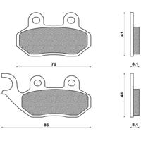 Newfren remblokset fd0219 cello, allo, fiddle, jet, orbit, symphony tgb tweet - thumbnail