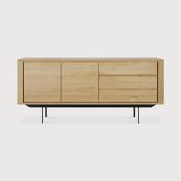 Ethnicraft Dressoir 'Shadow' Geolied Eikenhout, 180cm - thumbnail