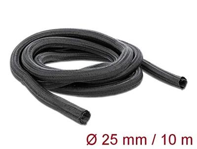 Delock 19047 19047 Gevlochten slang Zwart Polyester 10 m 26 mm (max) 1 stuk(s) Delock 19047 19047 Gevlochten slang Zwart Polyester 10 m 26 mm (max) 1 stuk(s)