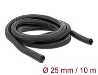 Delock 19047 19047 Gevlochten slang Zwart Polyester 10 m 26 mm (max) 1 stuk(s) - thumbnail
