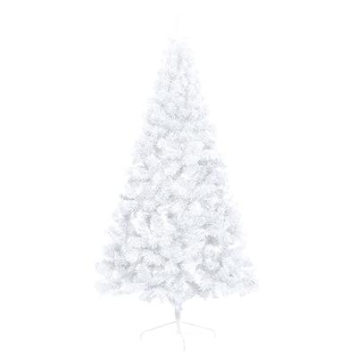 VidaXL Kunstkerstboom met standaard half 150 cm pvc wit