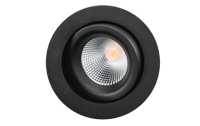 LED inbouwspot 7W 4000K 620 lumen zwart dimbaar SG Junistar LUX Isosafe Indoor / Outdoor 902526 - thumbnail