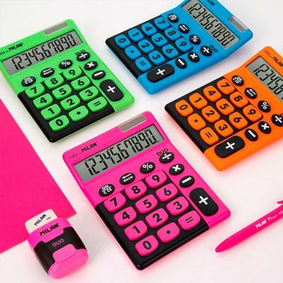 Rekenmachine Milan DUO Groen 14,5 x 10,6 x 2,1 cm