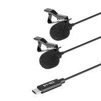 Boya Duo Clip-on Lavalier Microfoon BY-M3D voor USB-C - thumbnail