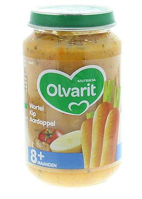 Olvarit Wortel kip aardappel 8M01 200 Gram
