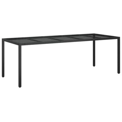 9-delige Tuinset poly rattan zwart