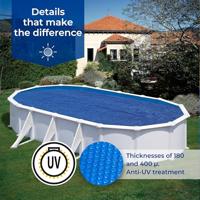 Zwembadafdekking Gre CV300 Blauw Ø 300 cm - thumbnail