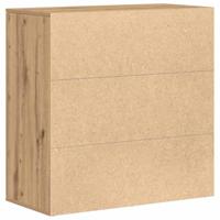 Dressoir artisanaal eikenkleurig 79 x 38 x 80 cm Bewerkt hout - thumbnail