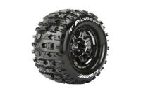 Louise MT-Pioneer MFT banden op black/chrome velgen voor 1/8 MT - 0 offset - thumbnail