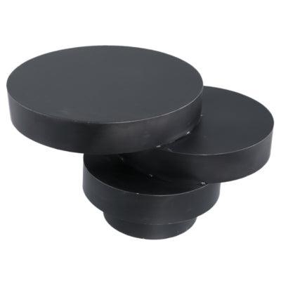 PTMD bijzettafel essy zwart 68 cm | 2 stuks