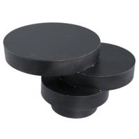 PTMD bijzettafel essy zwart 68 cm | 2 stuks - thumbnail