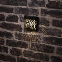 Solar wandlamp l5b11h11 cm zwart 2st Lumineo - Lumineo - thumbnail