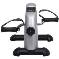 VidaXL Mini hometrainer met plastic vliegwiel (zilver) - thumbnail