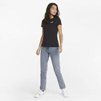 Sport T-shirt Korte Mouwen Puma Essentials+ Embroidery Zwart - Maat: S - thumbnail