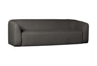 WOOOD 3-zits Bank 'Sloping' kleur Antraciet Melange - thumbnail