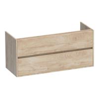 Brauer Adore - Onderkast - 120 cm - met 2 Softclose Lades Greeploos en 2 Sifon Uitsparingen - Forest Wheat - thumbnail